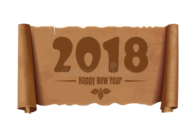 Lyckligt nytt år 2018 vektor illustrationer Lyckligt nytt år 2018 vektor illustrationer