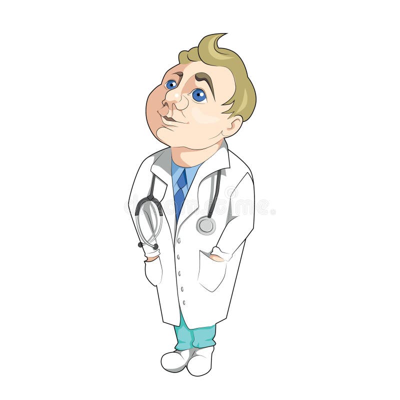 lyckligt stetoskop för doktor vektor illustrationer lyckligt stetoskop för doktor vektor illustrationer