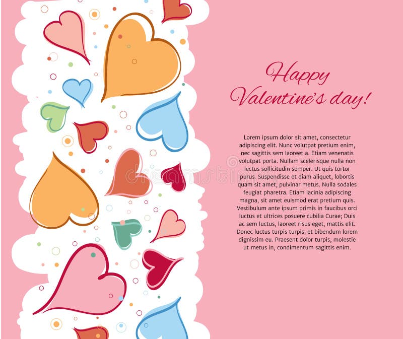 Download Lyckligt valentindagkort. vektor illustrationer. Illustration av roman - 37345024