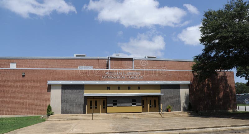 Lycée central de Millington grand-angulaire du gymnase photographie stock Lycée central de Millington grand-angulaire du gymnase photographie stock