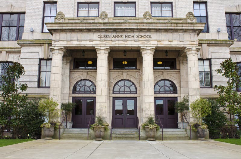 La Reine Anne High School Seattle Washington Photo éditorial Image du