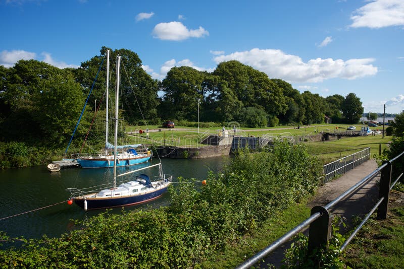 Lydney Harbour Gloucestershire Editorial Photo Image of boats
