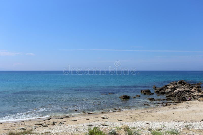 Lygia Preveza, Greece - 18 July 2019: the Beach and the Crystal Clear ...