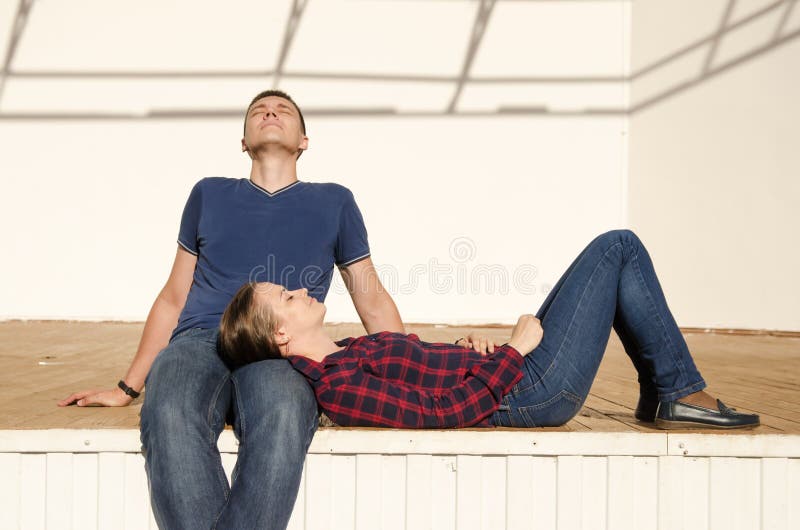 Girl Sitting On Boy Lap