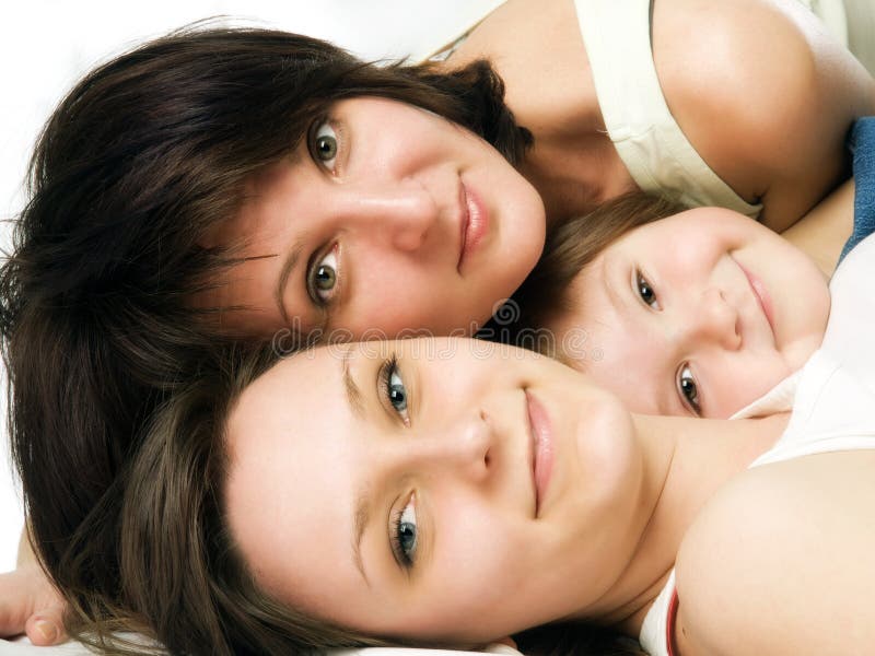 Lying mother and two daughters