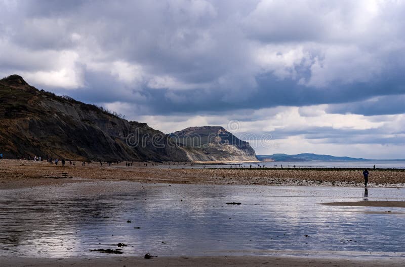 Lyme Regis beach stock photo. Image of beach, solitude 192688958