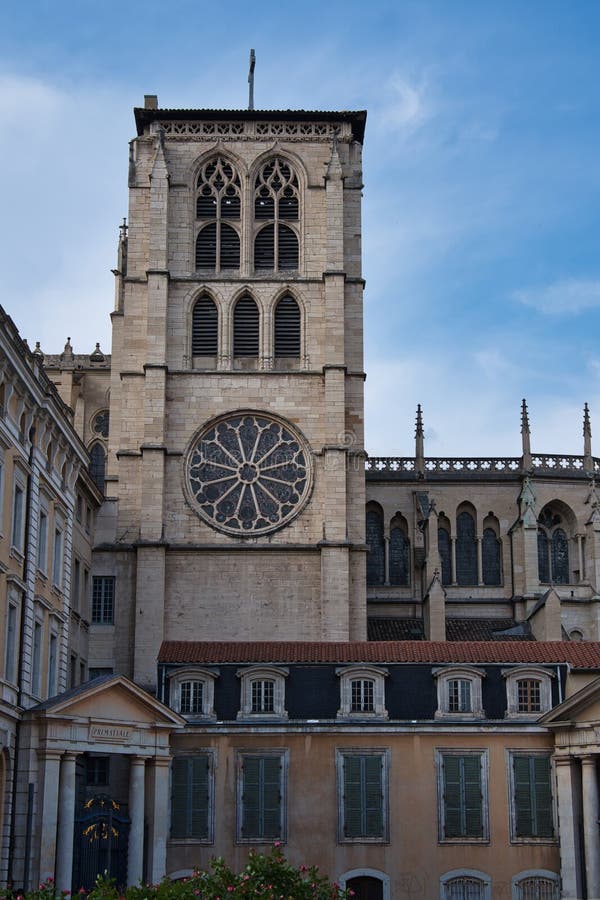 Lyon Church stock image. Image of attraction, pont, building 268973951