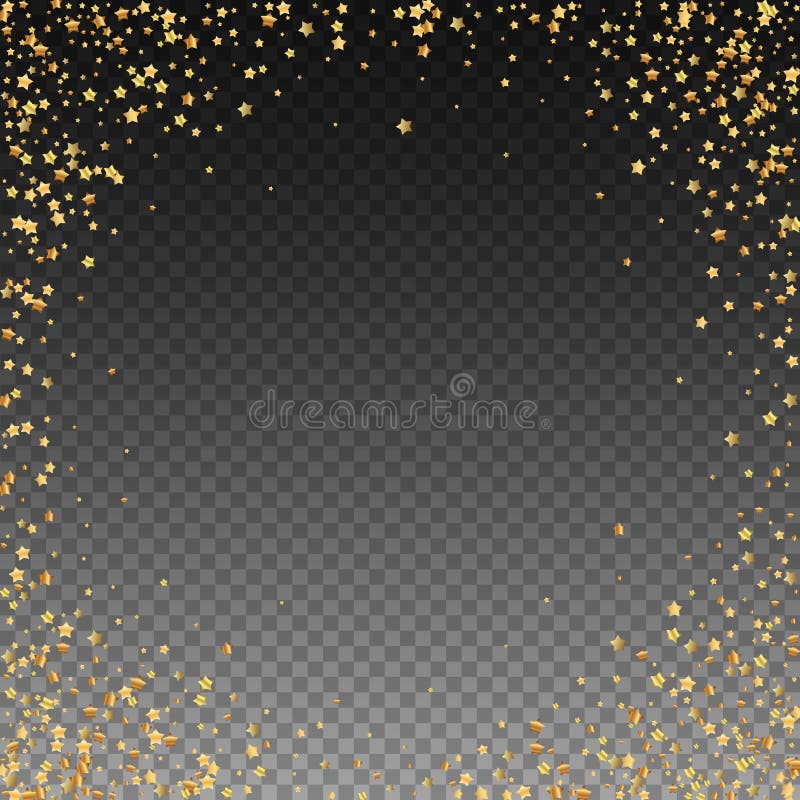 Lyxiga mousserande konfettier för guld- stjärnor Spridd sm