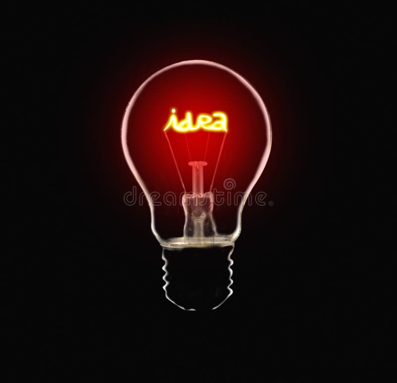 Lámpara de la idea imagen de archivo Lámpara de la idea imagen de archivo