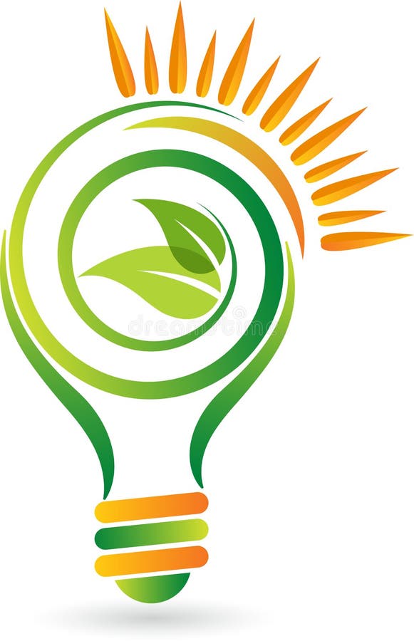 Lámpara verde de la energía libre illustration Lámpara verde de la energía libre illustration
