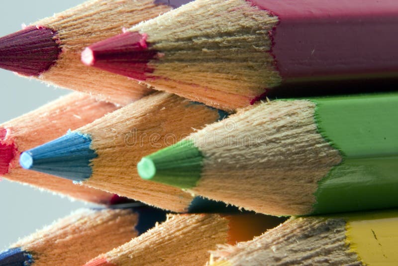 Lápices coloridos imágenes de archivo libres de regalías