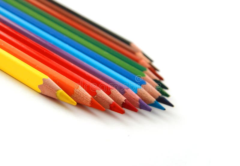 Lápis coloridos imagem de stock royalty free