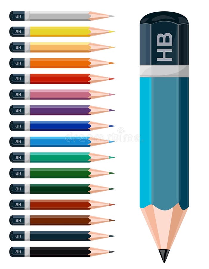 Lápis coloridos. ilustração do vetor Lápis coloridos. ilustração do vetor
