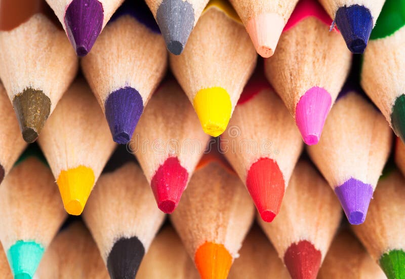 Lápis de cor imagem de stock royalty free