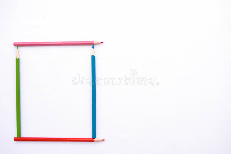 Lápiz del color como alfabeto O imagen de archivo libre de regalías Lápiz del color como alfabeto O imagen de archivo libre de regalías