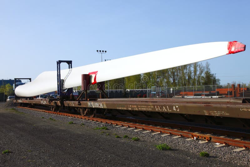 Pá da turbina eólica imagens de stock royalty free