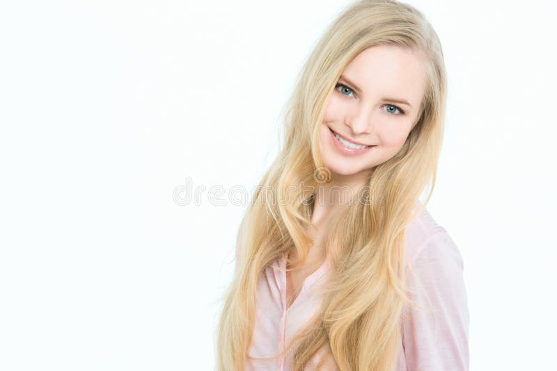 Lächelnde Blondine stockbilder Lächelnde Blondine stockbilder