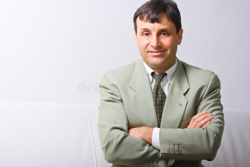 Lächelnder Geschäftsmann stockfoto Lächelnder Geschäftsmann stockfoto
