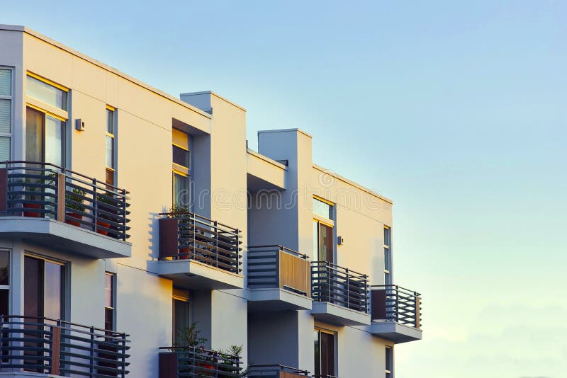 Lägenhet Balconyâs arkivbild