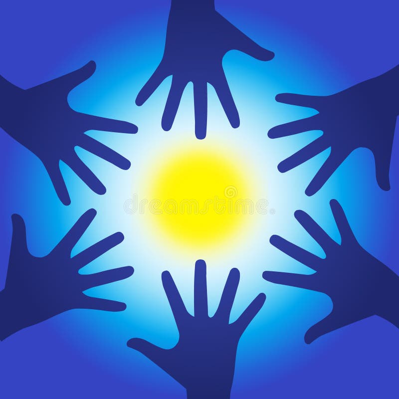 läka för energihänder vektor illustrationer läka för energihänder vektor illustrationer