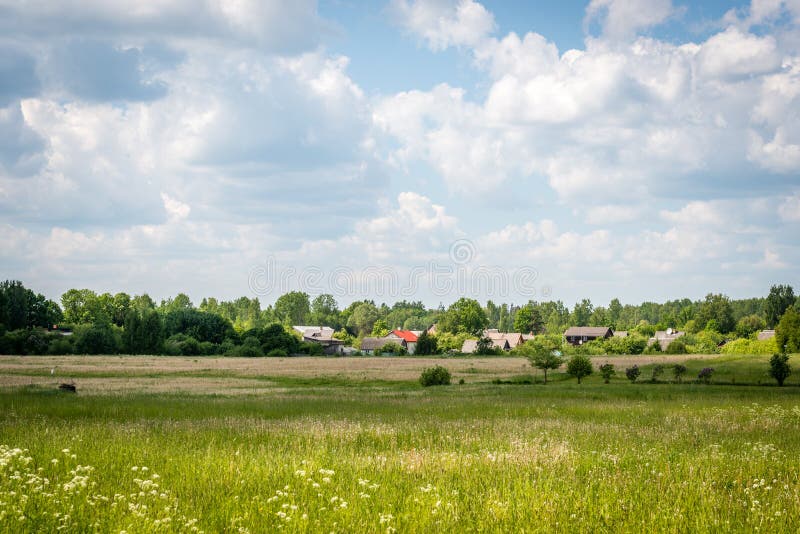 Rural landscape in Latvian countryside. Rural landscape in Latvian countryside