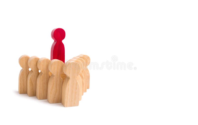 Líder na cabeça de um grupo de pessoas da formação da seta em um fundo branco Conceito dos trabalhos de equipa, trabalhos de equi fotos de stock royalty free Líder na cabeça de um grupo de pessoas da formação da seta em um fundo branco Conceito dos trabalhos de equipa, trabalhos de equi fotos de stock royalty free