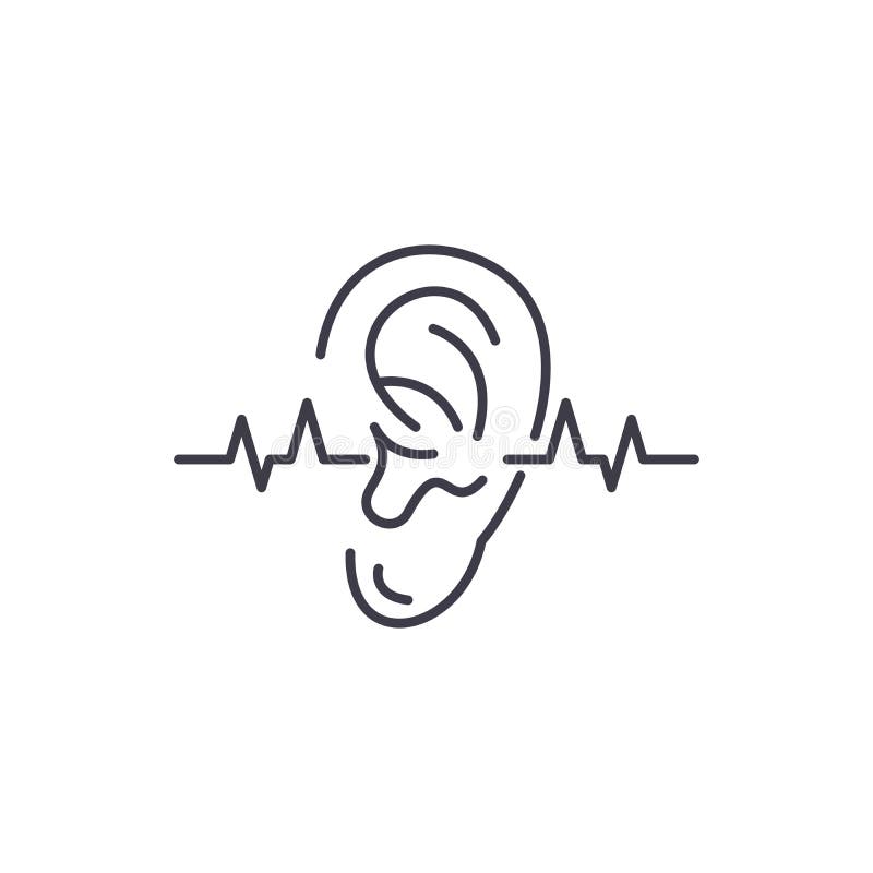 Línea concepto de la prueba de audiencia del icono Ejemplo linear del vector de la prueba de audiencia, símbolo, muestra stock de ilustración Línea concepto de la prueba de audiencia del icono Ejemplo linear del vector de la prueba de audiencia, símbolo, muestra stock de ilustración