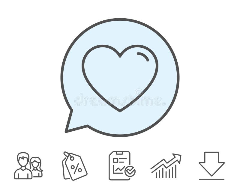 Línea de corazón icono Muestra del amor libre illustration Línea de corazón icono Muestra del amor libre illustration