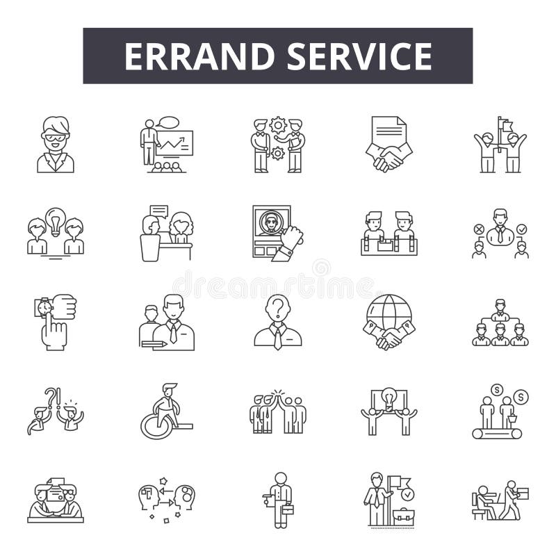 Línea de servicio de la diligencia iconos, muestras, sistema del vector, concepto del ejemplo del esquema stock de ilustración Línea de servicio de la diligencia iconos, muestras, sistema del vector, concepto del ejemplo del esquema stock de ilustración