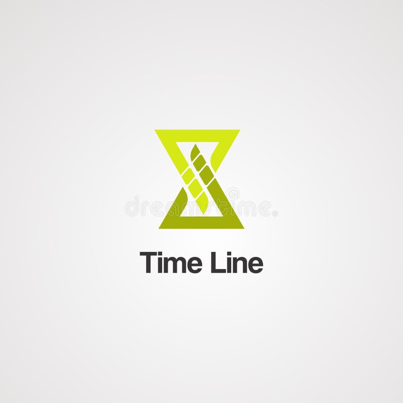 Línea de tiempo vector, icono, elemento, y plantilla del logotipo para el negocio libre illustration Línea de tiempo vector, icono, elemento, y plantilla del logotipo para el negocio libre illustration