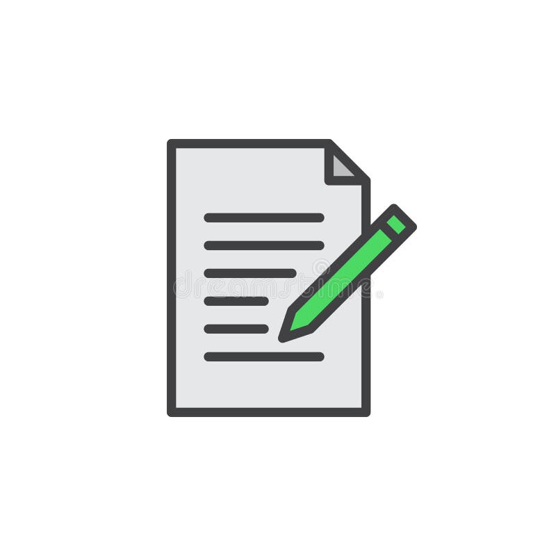 Línea icono de la forma del contacto Escriba, corrija la muestra llenada del vector del esquema, pictograma colorido linear aisla ilustración del vector Línea icono de la forma del contacto Escriba, corrija la muestra llenada del vector del esquema, pictograma colorido linear aisla ilustración del vector