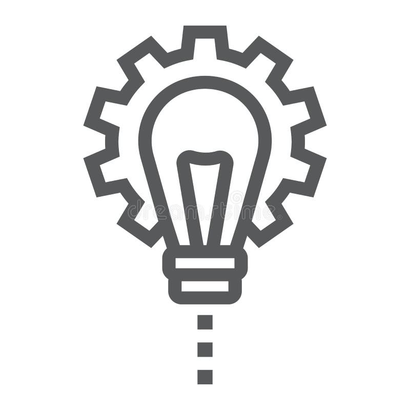 Línea icono, desarrollo del desarrollo de productos stock de ilustración Línea icono, desarrollo del desarrollo de productos stock de ilustración
