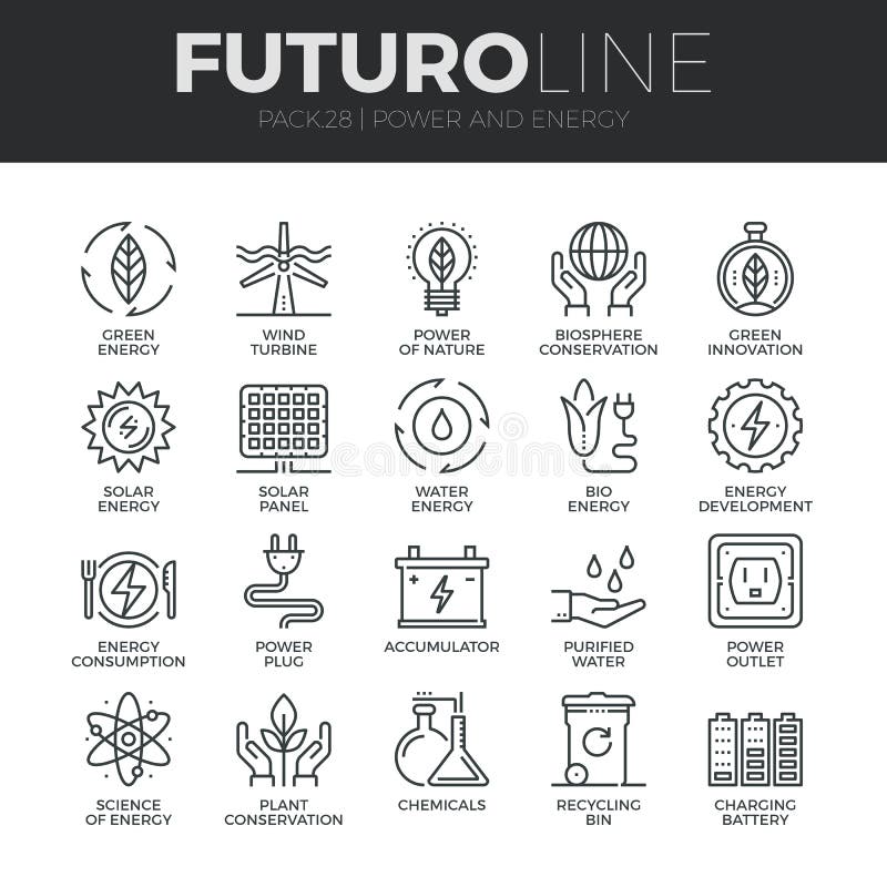 Modern thin line icons set of eco friendly green energy, clean sources of power. Premium quality outline symbol collection. Simple mono linear pictogram pack. Stroke vector logo concept for web graphics. Modern thin line icons set of eco friendly green energy, clean sources of power. Premium quality outline symbol collection. Simple mono linear pictogram pack. Stroke vector logo concept for web graphics.