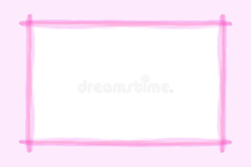 Línea rosada estilo del arte del marco de la acuarela para el fondo y el espacio de la copia, línea rosada marco de la bandera, l ilustración del vector Línea rosada estilo del arte del marco de la acuarela para el fondo y el espacio de la copia, línea rosada marco de la bandera, l ilustración del vector