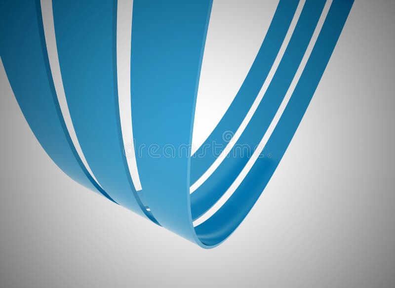 Líneas azules ilustración de 3d ilustración del vector Líneas azules ilustración de 3d ilustración del vector