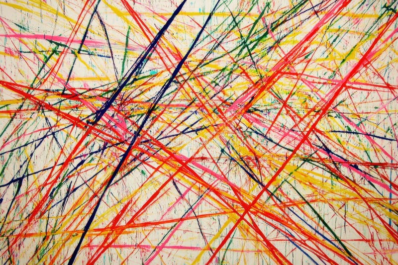 Líneas coloridas abstractas sobre el fondo blanco vibrante tendencia de arte geométrico imágenes de archivo libres de regalías