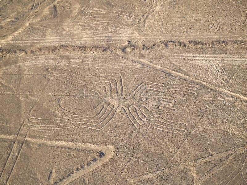 Nazca Lines in the Peruvian Desert. Nazca Lines in the Peruvian Desert