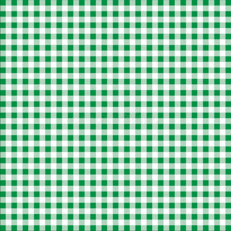 Líneas de rectángulo blanco verde tela de tela de gingham mantel fondo de fondo de papel de pared textura patrón vector ilustració libre illustration
