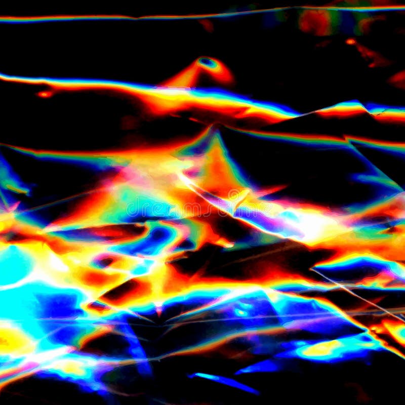Líneas ligeras brillantes del arco iris del arte olográfico de neón colorido abstracto de la pintura y puntos multicolores ilustración del vector Líneas ligeras brillantes del arco iris del arte olográfico de neón colorido abstracto de la pintura y puntos multicolores ilustración del vector