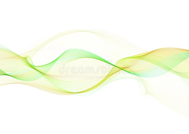 Líneas que fluyen abstractas en verde y amarillo libre illustration Líneas que fluyen abstractas en verde y amarillo libre illustration