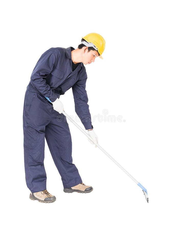 Líquido de limpeza de janela do rodo de borracha da posse do homem novo isolado no branco imagens de stock royalty free Líquido de limpeza de janela do rodo de borracha da posse do homem novo isolado no branco imagens de stock royalty free