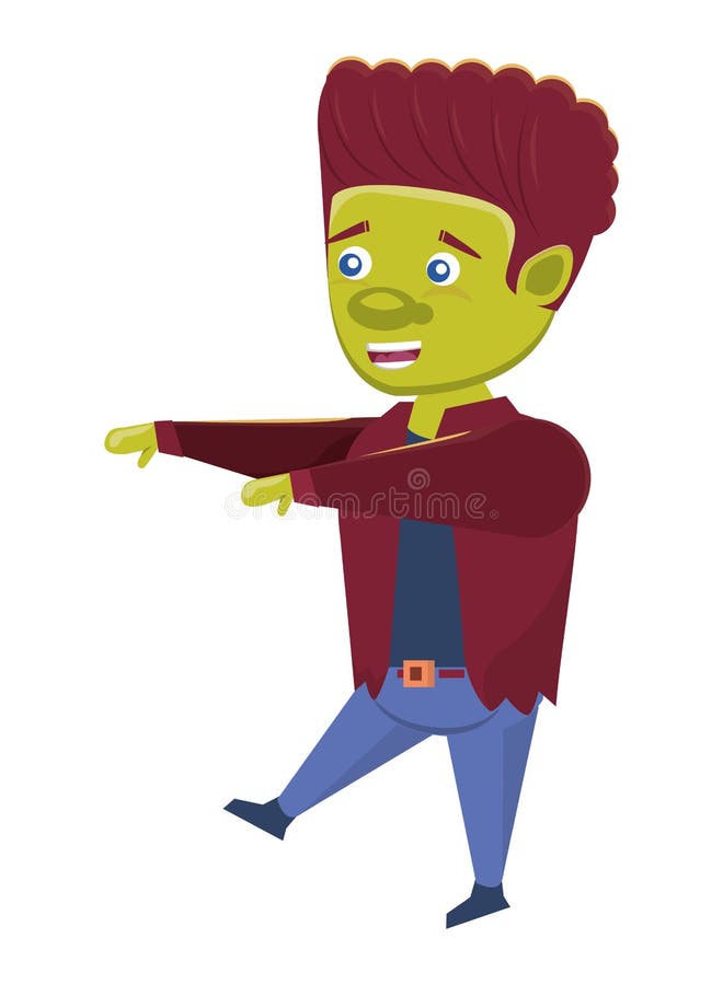 Lönsam kostum av frankensteins manliga halloween-karaktär vektor illustrationer