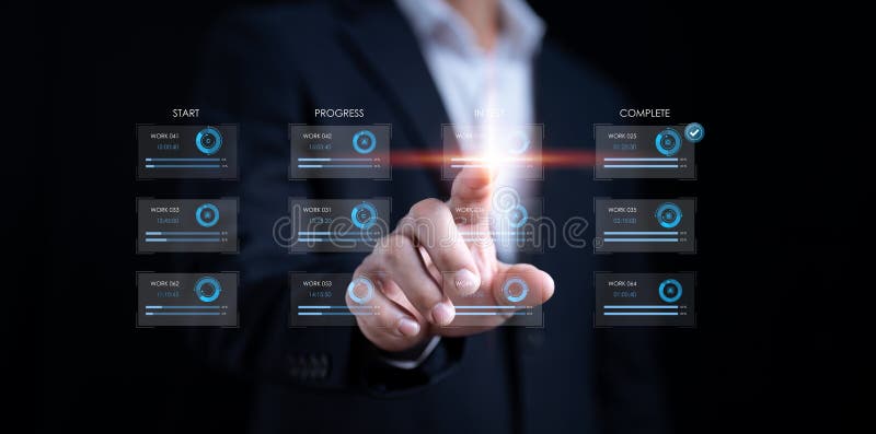 Lönsamt projekthanteringsverktyg inkrementella arbetsiterativa processer och ett utvecklarteam. utveckling av snabb programvara royaltyfria bilder