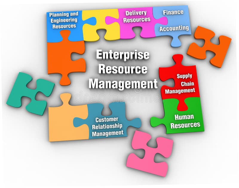 ERM Puzzle solution to Enterprise Resource Management problems with clipping-path to extract shadow. ERM Puzzle solution to Enterprise Resource Management problems with clipping-path to extract shadow