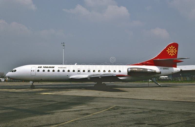 Lüften Sie Toulouse-Seifenlösung SE-210 Caravelle 10B3 in Paris, Frankreich am 7. Mai 1992