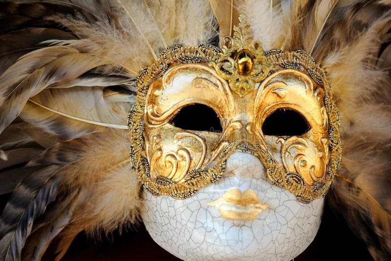 Máscara Veneciana Del Carnaval Imagen de archivo - Imagen de pluma,  carnaval: 23265993