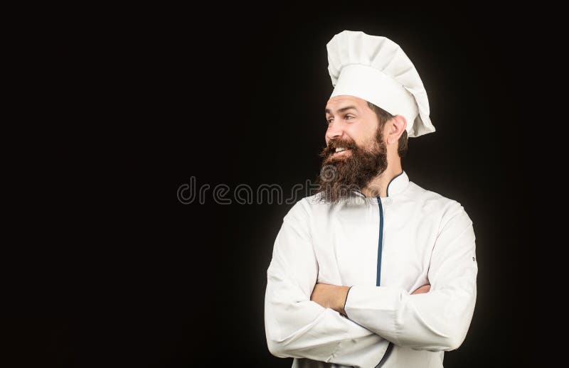 Drôle Avec Le Chef Cuisinier De Barbe. Tablier De Port De Bavette D'homme  Et De Moustache De Barbe. Photo stock - Image du assiette, beau: 188789308
