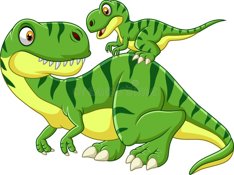 Casal de Dinossauros em Desenho Animado Vetor EPS [download] - Designi