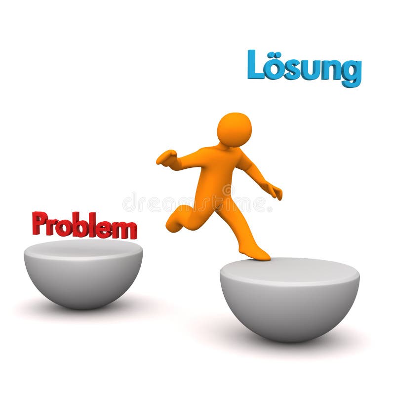 Mannchen Problem Losung Stock Abbildung Illustration Von Losung