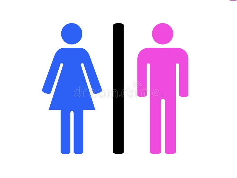 Manner Und Frauen Restroom Symbol Stock Abbildung Illustration Von Frauen Symbol